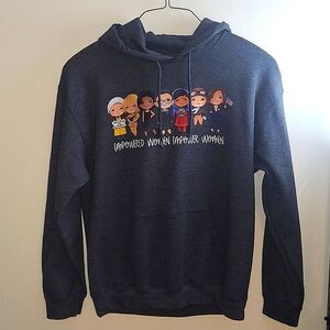 Gray hooded sweatshirt, Size - M